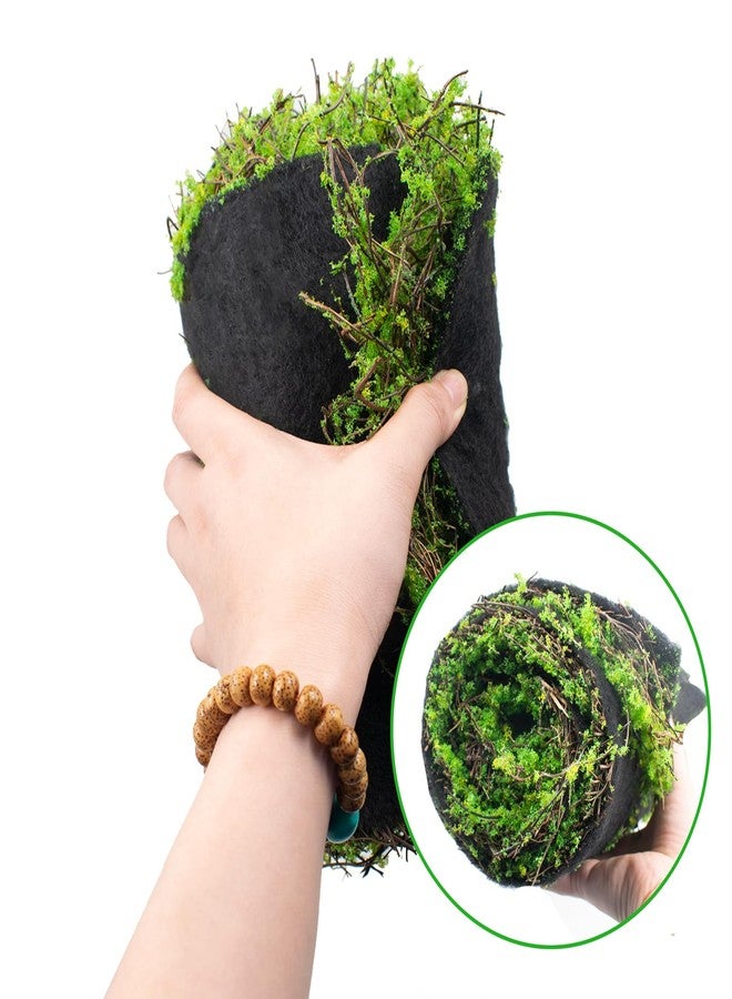 خلفية طحلبية من QoTang لحوض الزواحف، مقاس 7.9 × 39 بوصة، ديكور جداري للزواحف، وطحلب صناعي لتزيين أقفاص الزواحف والبرمائيات، مناسبة للسحالي، والتنين الملتحي، والثعابين، والضفادع، والحرباء، والوزغة النمرية، والسلحفاة. - Image 5